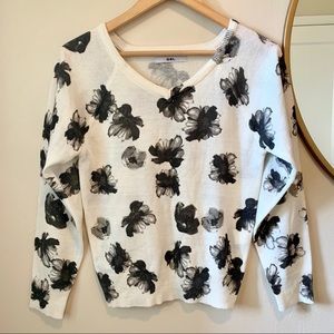 GRL Floral Print Sweater